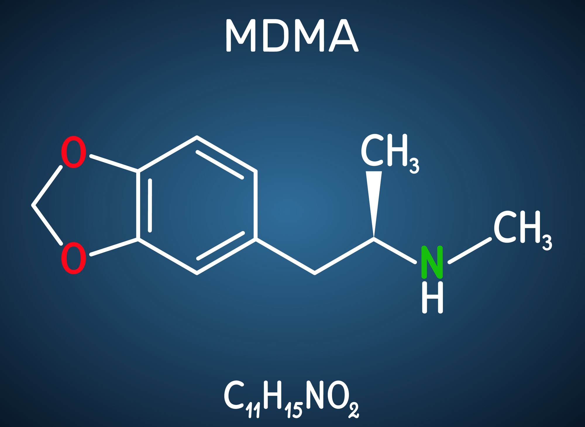 MDMA used in MDMA-assisted therapy for PTSD.